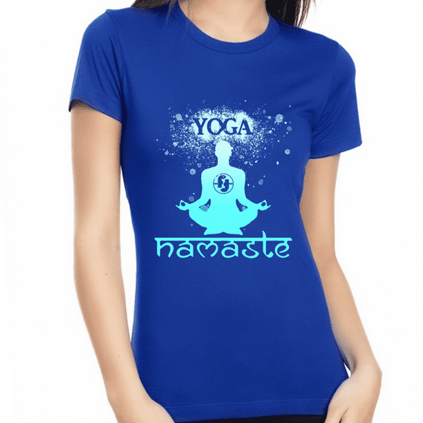 Yoga Tops for Women - Premium Yoga Shirts for Women Vintage Namaste Yoga  Shirt Mantra Hot Yoga Shirt