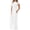 White, variant on Mengpipi Women's Maxi Dresses Short Sleeve Long Casual Dresses Loose Plain with Pockets, Navy Blue-L(US 12-14)