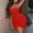 Red, variant on Leesechin Womens Summer Mini Tube Dress Strapless Off Shoulder Sleeveless Bodycon Ribbed Night Out Short Party Dresses