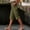 Green, variant on Women's Elastic Waist Capri Pants with Side Button Details - Split Hem & Side Pockets - Lightweight Linen Blend Summer Casual Bottoms