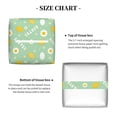 thumbnail image 5 of Lsque Easter with eggs and flowers Printed Tissue Box Cover Holder, Facial Paper Organizer Dispenser,Square with Bottom Belt, PVC Leather Decorative Organizer, 5 of 7