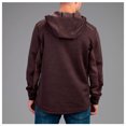 thumbnail image 3 of Vortex Optics Men's Frontier Limits 1/4 Zip Hoodies (Color: Rich Mahogany, Size: Medium), 3 of 5