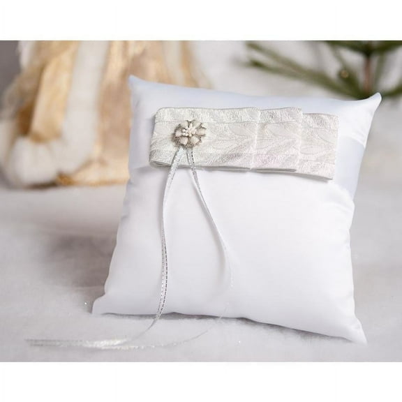 Winter Woodland Wedding Ring Pillow