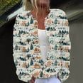 thumbnail image 1 of Cárdigan de mujer, cárdigan de manga larga, ahuecado, color sólido, chaqueta informal, parte superior de poliéster para mujer, 1 of 5