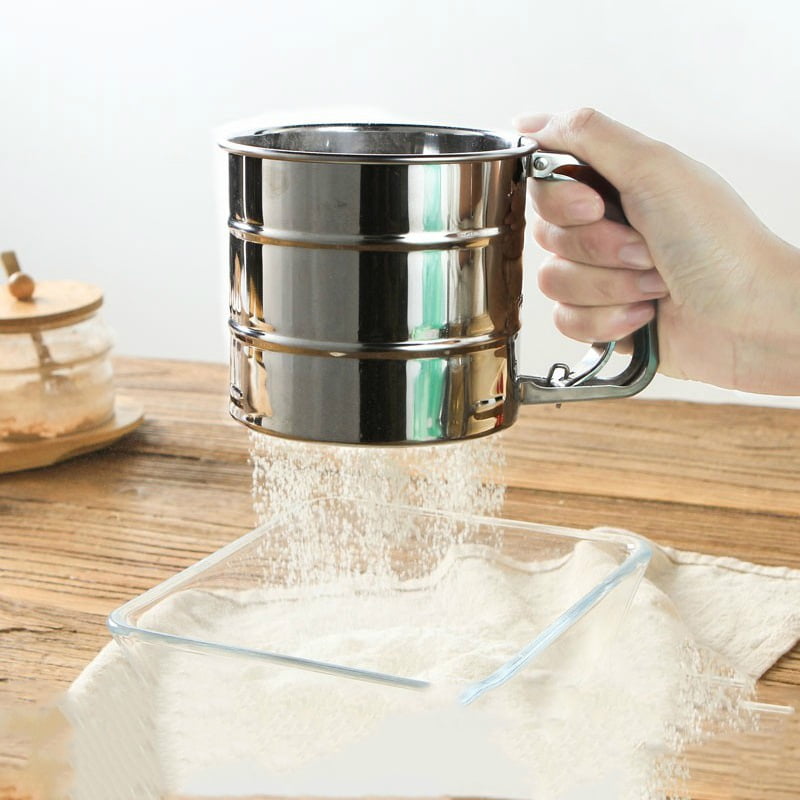Flour Sifter Powder Sieve Dessert Baking Pastry Powder Strainer Kitchen Tools 