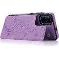 thumbnail image 5 of Phone Case for Samsung Galaxy A51 4G with Tempered Glass Screen Protector Card Holder Wallet Cover Stand Flip Leather Cell Accessories Glaxay A 51 Gaxaly M40S 51A A515F S51 Cases Women Girls Purple, 5 of 14