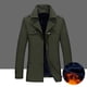 thumbnail image 5 of Gabardina de otoño e invierno para hombre, chaquetas extra largas, abrigo largo informal para hombre, rompevientos de moda de terciopelo de invierno 8XL, 5 of 5
