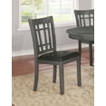 thumbnail image 2 of DPlus Padded Dining Side Chairs Medium Grey and Black (Set of 2), 2 of 6