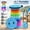 Rainbow, variant on 18.1" Portable Folding Camping Stool, Lightweight Telescoping Foldable Seat, 600lbs Capacity, Compact Outdoor Hiking Fishing Travel Chair