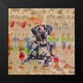 thumbnail image 2 of Wiley, Marta 20x20 Black Modern Framed Museum Art Print Titled - Colorful Dog IV Square, 2 of 5
