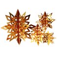 thumbnail image 1 of 1 Set Christmas Decorations Funny Exquisite Simple Style Stereo Indoor Hanging Prop Festival Adornment Decor for Scene Layout Golden, 1 of 6