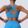 thumbnail image 5 of Sujetador deportivo con tirantes cruzados para mujer, ropa interior deportiva de realce, Top corto de gimnasia para Yoga, Top deportivo, sujetadores transpirables, 5 of 5