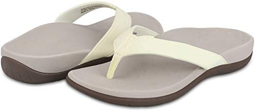 SESSOM&CO Men's Orthotic Sandals with Great Arch Support Stylish Beach Flip Flops Sandals for Plantar Fasciitis