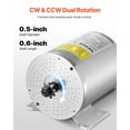 thumbnail image 3 of VEVOR 2000W Electric Brushless DC Motor Kit 48V 4300rpm Motor with Speed Controller, 3 of 9