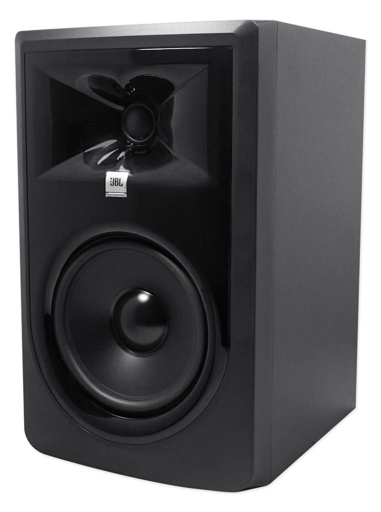 (2) JBL 306P MkII 6" Powered Studio Monitor Monitoring Speakers+White 29" Stands - image 3 of 11