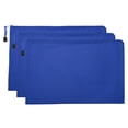 thumbnail image 1 of Unique Bargains Waterproof Zipper File Bags, A4 Document Holders for Office, Blue 3 Pack, 1 of 6