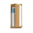 thumbnail image 2 of Cal Mil 378-60 Bamboo Revolving Lid & Cup Organizer - 8 x 8 x 18.25 in., 2 of 3