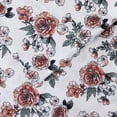 thumbnail image 4 of Veria 4 Piece Queen Bedsheet Set with Rose Print The Urban Port, White and Pink- Saltoro Sherpi, 4 of 5