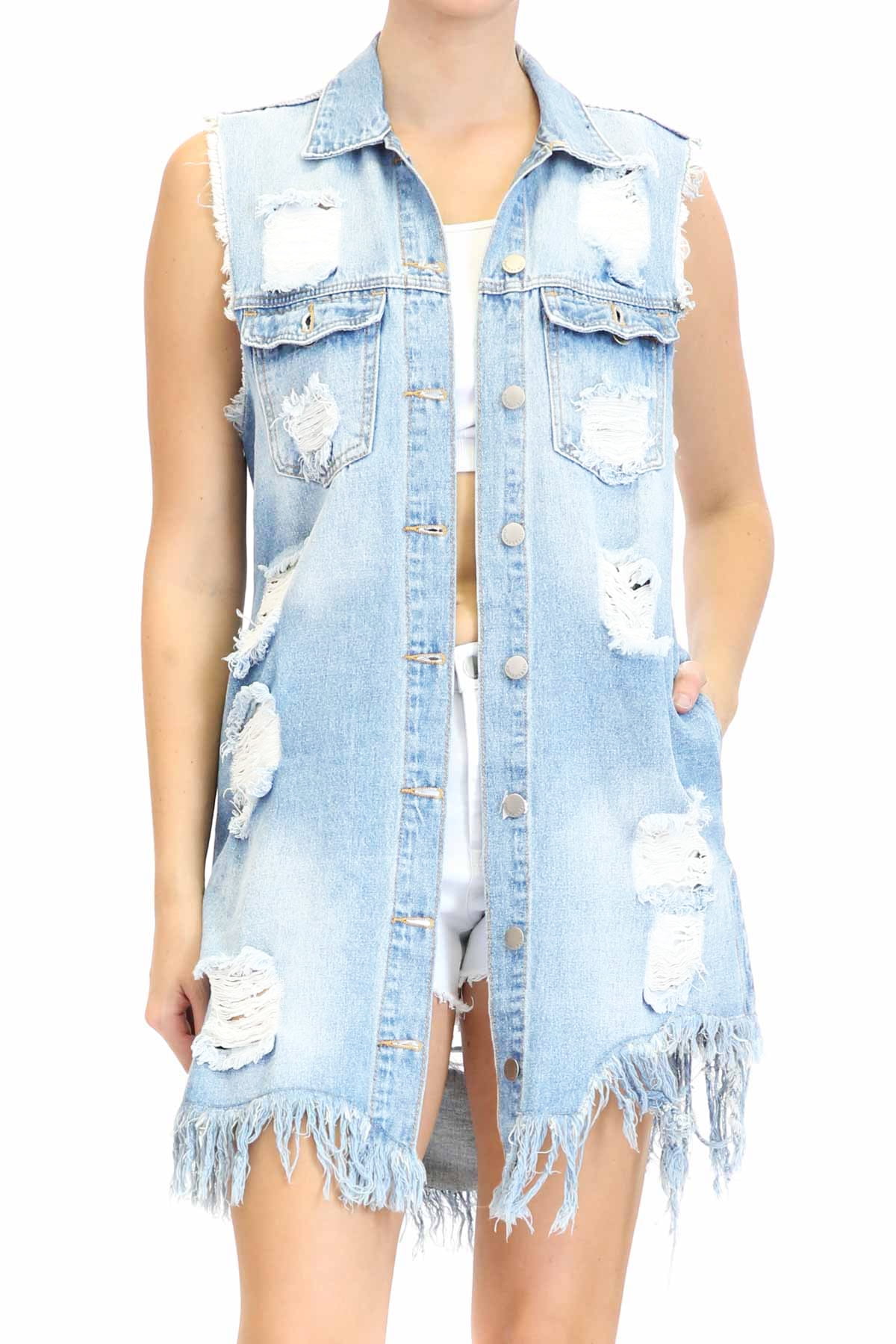 Womens Denim Duster