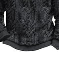 thumbnail image 5 of MELDVDIB Mens Sweaters Half-Zip Knit Lined Vintage Printed Oversized Fall Winter Long Sleeve Shirts Fashion Casual Pullover Tops, 5 of 6
