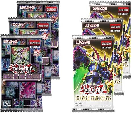 Yugioh Trading Cards - 6 Booster Pack Random Assortment Collection