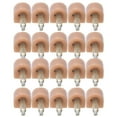 thumbnail image 2 of Juego de 10 pares de tacos de tacón alto para reparación de zapatos, puntas de tacón beige de 11 mm de diámetro, 2 of 8