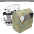 thumbnail image 2 of Pizza Stand Mixer Cover, Cartoon Design of Italian Cuisine Dishes in Rhythmic Composition Print, Kitchen Appliance Organizer Bag Cover with Pockets, 5 Quarts, Mint Green and Multicolor, by Ambesonne, 2 of 4