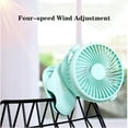 thumbnail image 4 of 4-Speed USB Rechargeable Clip Desktop Portable Clamp Fan 360 Degree Rotation Fan, 4 of 13
