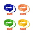 thumbnail image 3 of Uxcell 8cm Plastic Carnival Ringtoss Rings Game Hoop 24 Pack (Blue, Green, Orange, Yellow), 3 of 5