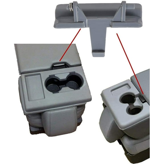 Kojem Center Console Jump Seat Lid Latch for 2010-2018 Ford F150 F-150 Replaces BL34-18672A66 Gray
