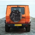 thumbnail image 6 of Fuzoiu Star Gazing Cat Illustration Print Universal Spare Tire Cover with Buckle Strap, Waterproof Wheel Covers for Jeep, Trailer, RV, Truck and All Car-15 inch, 6 of 6