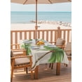 thumbnail image 2 of Outdoor Tablecloth with Umbrella Hole for Patio/Picnic/Party/Camping, Green Palm Trees Waterproof Table Cloth Rectangle Table Cover Washable, Summer Botanical Tree Tropical Rustic (52"x 70"), 2 of 9