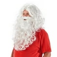 thumbnail image 2 of Green Sky Christmas White Santa Claus Costume Wig and Beard Set for Adult, 2 of 5