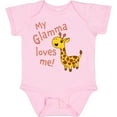 thumbnail image 3 of Inktastic My Glamma Loves Me Cute Giraffe Boys or Girls Baby Bodysuit, 3 of 5