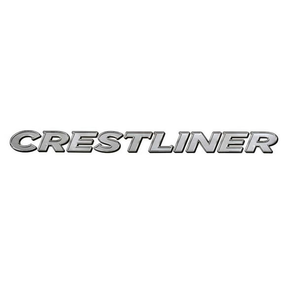 Crestliner Boat Brand Decal 2099273 | Metallic Silver 33 1/2 Inch