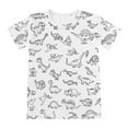 thumbnail image 6 of REDARER Kids Dinosaur Print Pajama Set, Short-Sleeve Top & Shorts Soft Stretchable Summer Sleepwear & Casual Outfit,9-10 Years, 6 of 7