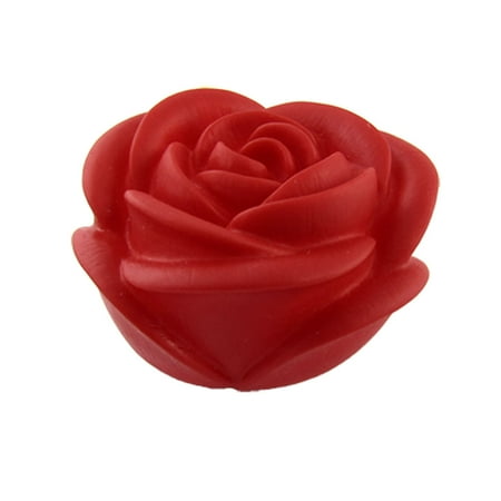 

Home Bedroom Desktop Ornament Rose Shape Night Light Lamp Red Rose Shape