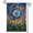 B, variant on XaaKee Yard Flags, Swirling Sapphire Meadow Yard Flag, Double-sided High-Quality White Linen Small Garden Flags For Outside Walkway, 12x18Inch
