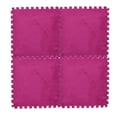 thumbnail image 2 of Alfombra yubnlvae de 25 x 25 cm para niños, alfombra de espuma EVA, alfombra de terciopelo peludo, alfombra ecológica para bebés, 7 colores, 2 of 3