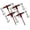4 - Pack, variant on 5/16"-3/8" Heavy Duty Ratchet Lever Load Binder w/Grab Hooks and Eye - 7100 Lbs Working Load Limit - Red | Tie Down Hauling Chain Binders for Flatbed Truck Trailer
