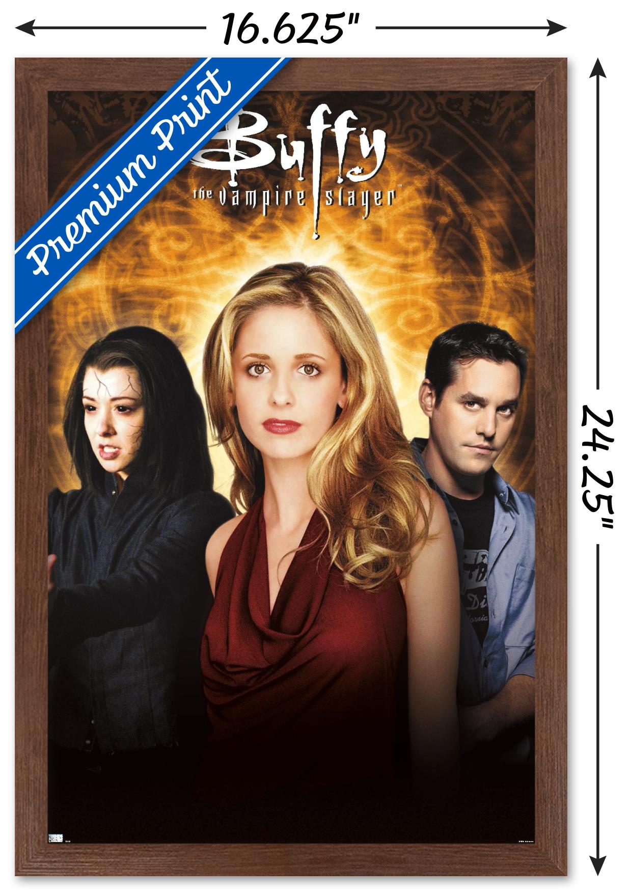 Buffy the Vampire Slayer - Season 6 One Sheet Wall Poster, 14.725" x 22.375", Framed