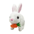 thumbnail image 2 of Conejito eléctrico de peluche, juguete interactivo de peluche para caminar, recuerdo de fiesta con sonido Blanco, 2 of 9
