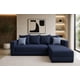 thumbnail image 1 of Sala esquinera Samso Lino Azul Marino 240x180 cm Modular moderna, 1 of 4