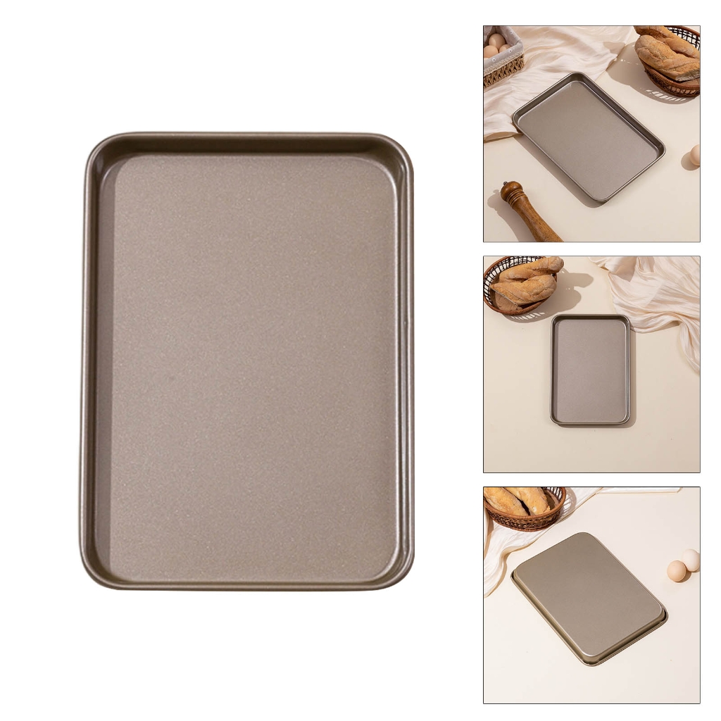 lanema Rectangular Cooking Pan Nonstick High Heat Resistant Carbon Steel Baking Sheet