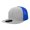 Grey/Royal, variant on 1133 7 Panel High Profile Structured Cotton Blend Trucker-Heather Grey/Black/Black