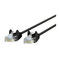Belkin Slim - Patch cable - RJ-45 (M) to RJ-45 (M) - 3 ft - UTP - CAT 6 - molded, snagless - black