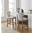 thumbnail image 5 of NPD Furniture Dorsey 26" Fabric Counter Stool in Cardiff Gray, 5 of 12