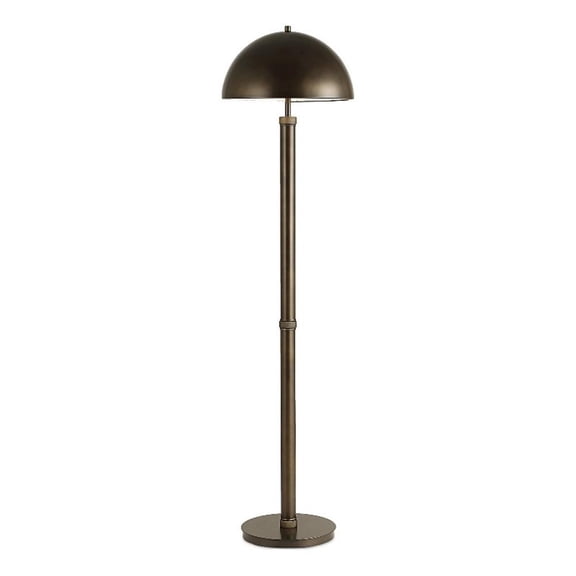 Bowery Hill Metal Bronze Floor Lamp Rectangular 58.5"