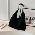 thumbnail image 5 of Women’s Trendy Suede Tote Bag Shoulder Bags for Women Fall Underarm Bag Winter Work Purses Suede Travel Handbag Large Capacity Black, 5 of 7