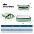 thumbnail image 6 of Travelhouse 3 Piece Hardshell Luggage Set Hardside Lightweight Suitcase with Lock Spinner Wheels and 2 Packing Cubes.(Green), 6 of 7